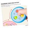 LALADEFIEE Tyre Shape Gyro for Small Blue Plastic Rotating Fidget Safe Smooth Grip to Enhance Creativity and Concentration Interactive Plaything view 3
