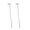 2PCS RC Boat Pushrod Set M3 Tie Rod End Ball Head Joint Servo Linkage with Pushrod Pull Rod for RC Airplane Plane Boat Ship DIY Model Toy Parts (Silver Rod End M3x150mm Pushrod) view 1