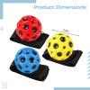 Balls Moon 3 Pcs, Wrist for Seniors and Minds Little, Bounce High, Straps Wrist Includes, Red and Yellow Blue, for Ideal Fitness and Coordination Hand-Eye view 3