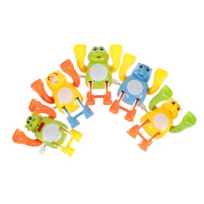 LALADEFIEE 5pcs Wind-up Somersault for Adorable Animal Clockwork Playthings Creative Flip Over Safe and Easy to Use for Playtime and Decoration