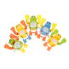 LALADEFIEE 5pcs Wind-up Somersault for Adorable Animal Clockwork Playthings Creative Flip Over Safe and Easy to Use for Playtime and Decoration view 1