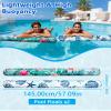2 Pack Inflatable Swim Pool Noodles, Soft Fabric Covered Large Swim Noodles, Premium Buoyancy for Swimming Floating view 4