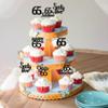 30 Pack 65th Birthday Cupcake Toppers Glitter Sixty-five Cheers to 65 Cupcake Picks Hello 65 Cake Decorations for Happy 65th Birthday Anniversary Party Supplies Black view 4
