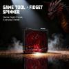 7-in-1 DND Pocket Spinner Dice Set, Foldable Flip Dice with Delicate Dragon Iron Box, Compact Dice Set for DND Role-Playing Games Fans (Red) view 2