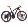Kakalote Mini Finger Bikes, 1:10 Scale Alloy Mountain Bicycle Model Desktop Decoration Crafts for Cycling Lovers Birthday Party Gifts (Orange) view 1