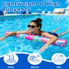 2 Pack Inflatable Swim Pool Noodles, Soft Fabric Covered Large Swim Noodles, Premium Buoyancy for Swimming Floating view 2