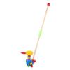 LALADEFIEE Wooden Push Walker Cart for Cartoon Animal Design Smooth Surface Supports Walking Development and Grip Strength Safe for Months Boys view 1