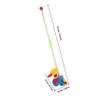 LALADEFIEE Wooden Push Walker Cart for Cartoon Animal Design Smooth Surface Supports Walking Development and Grip Strength Safe for Months Boys view 2