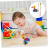 LALADEFIEE Wooden Push Walker Cart for Cartoon Animal Design Smooth Surface Supports Walking Development and Grip Strength Safe for Months Boys view 4