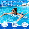 2 Pack Inflatable Swim Pool Noodles, Soft Fabric Covered Large Swim Noodles, Premium Buoyancy for Swimming Floating view 2