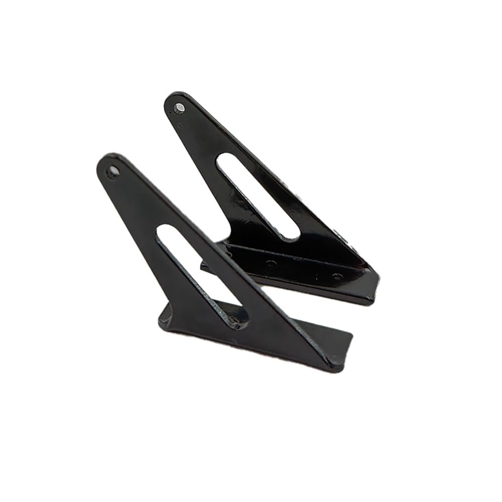 2PCS RC Airplane Triangle Control Horn Servo Arm Horn for RC Plane Helicopter DIY Model Aircraft Rudder Arm Linkage Part (Black)