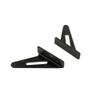 2PCS RC Airplane Triangle Control Horn Servo Arm Horn for RC Plane Helicopter DIY Model Aircraft Rudder Arm Linkage Part (Black) view 2