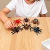 6 Pack Realistic Stretchy Rubber Spider Toys - Soft Plastic Halloween Decorations, Scary Prank Props, Party Favors Toys for Kids Halloween Birthday (6 PCS) view 3