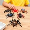 6 Pack Realistic Stretchy Rubber Spider Toys - Soft Plastic Halloween Decorations, Scary Prank Props, Party Favors Toys for Kids Halloween Birthday (6 PCS) view 4