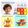 56PCS Mini Magnetic Tiles, Portable Magnetic Toys Travel Set, Construction STEM Learning and Playing Toys for Kids, Montessori Toy for Preschool3+ Year Old Boys Girls Birthday Gifts view 4