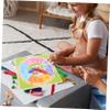 COOLHIYA Wooden Learning Clock for Multicolor Educational Teaching Clock with Movable Hands Safe Wear-Resistant Material Cognitive Learning Aid for Students view 3