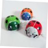 COOLHIYA 12pcs Wind-up Ladybird Lightweight Cartoon Animal Clockwork Crawling for Educational Bug Models Random Color view 2