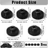 5Pcs 0.8M Hardened Steel Pinion Gear Set 5mm Shaft 26T 27T 28T 29T 30T Motor Pinion Gear with M4 Screw and Hex Key, for Arrma HPI Kyosho Losi Axial Traxxas Tamiya 1/10 RC Car and 540/550 Motors view 2