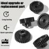 5Pcs 0.8M Hardened Steel Pinion Gear Set 5mm Shaft 26T 27T 28T 29T 30T Motor Pinion Gear with M4 Screw and Hex Key, for Arrma HPI Kyosho Losi Axial Traxxas Tamiya 1/10 RC Car and 540/550 Motors view 4