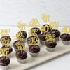 30 Pack 40th Birthday Cupcake Toppers Glitter Forty Cheers to 40 Cupcake Picks Hello 40 Cake Decorations for Happy 40th Birthday Anniversary Party Supplies Gold view 4