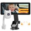 acer Gadget Baby Car Camera Rear Facing -1080P Car Seat Camera with 940nm Night Vision, 360 Rotating Carseat Mirror, Easy Install, Wide HD View for Infant Safety & Peace of Mind view 1