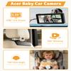 acer Gadget Baby Car Camera Rear Facing -1080P Car Seat Camera with 940nm Night Vision, 360 Rotating Carseat Mirror, Easy Install, Wide HD View for Infant Safety & Peace of Mind view 4