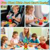 70PCS Mini Magnetic Tiles, Portable Magnetic Toys Travel Set, Construction STEM Learning and Playing Toys for Kids, Montessori Toy for Preschool Boys Girls view 2