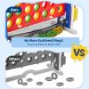 Giant 4 in a Row Game,Adjustable Height 4-to-Score Giant Game Set with Carrying Bag and Mesh Pocket, 4-in-1 Play Design with Golf, Mini Basketball & Ring Toss, Giant Connect 4 for Outdoor & Indoor view 2