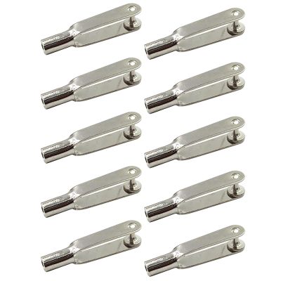 10PCS RC Airplane M2 Metal Clevis Connector 2mm Pushrod Linkage Clip 22mm/25mm DIY Control Rod Fitting Fixed Wing Model Parts(L22mm)