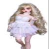 VLEYAN BJD Doll 1/4,Exquisite Hand-Painted Makeup,18 inches(45cm) Tall,White Outfit Style,Ball Jointed Doll,Resin and PVC Materials,for 15+ Year Old,Desk and Wall Decorations view 1