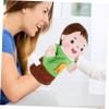 COOLHIYA 2Pcs DIY Educational Hand Puppets for Lifelike Family Figure with Mouth-Opening and Daughter Characters Interactive Role Play Hand for Bonding and Early Learning view 4