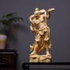 2-Piece Set Kongo Rikishi Nio Statue - 21cm Hand-Carved Wooden Buddha Figurine for Home Protection, Prayer, and Evil Ward Off | Gift Idea for Spiritual Wellness (20cm) view 4