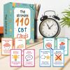 110 CBT Cards for Cognitive Behavioral Therapy - Positive Mindfulness Flashcards for Stress Relief and Emotional Well-Being view 4
