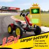 12v Electric go-Kart, Foldable Four-Wheel Electric go-Kart for KidsLED Lights and Music, Non-Slip and wear-Resistant Tires, Adjustable seat, Suitable for Indoor and Outdoor view 3