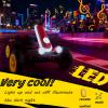 12v Electric go-Kart, Foldable Four-Wheel Electric go-Kart for KidsLED Lights and Music, Non-Slip and wear-Resistant Tires, Adjustable seat, Suitable for Indoor and Outdoor view 4