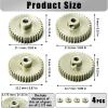 4Pcs 48P Aluminum Alloy Pinion Gear Set 3.175mm 38T 39T 40T 41T Motor Pinion Gear W M4 Screw and Hex Key, Fit 3.175mm (1/8-Inch) Shaft, for Arrma HPI Kyosho Losi Axial Traxxas Tamiya 1/10 RC Car view 2
