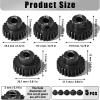 5Pcs 0.8M Hardened Steel Pinion Gear Set 5mm Shaft 21T 22T 23T 24T 25T Motor Pinion Gear with M4 Screw and Hex Key, for Arrma HPI Kyosho Losi Axial Traxxas Tamiya 1/10 RC Car and 540/550 Motors view 2