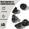 5Pcs 0.8M Hardened Steel Pinion Gear Set 5mm Shaft 21T 22T 23T 24T 25T Motor Pinion Gear with M4 Screw and Hex Key, for Arrma HPI Kyosho Losi Axial Traxxas Tamiya 1/10 RC Car and 540/550 Motors view 4