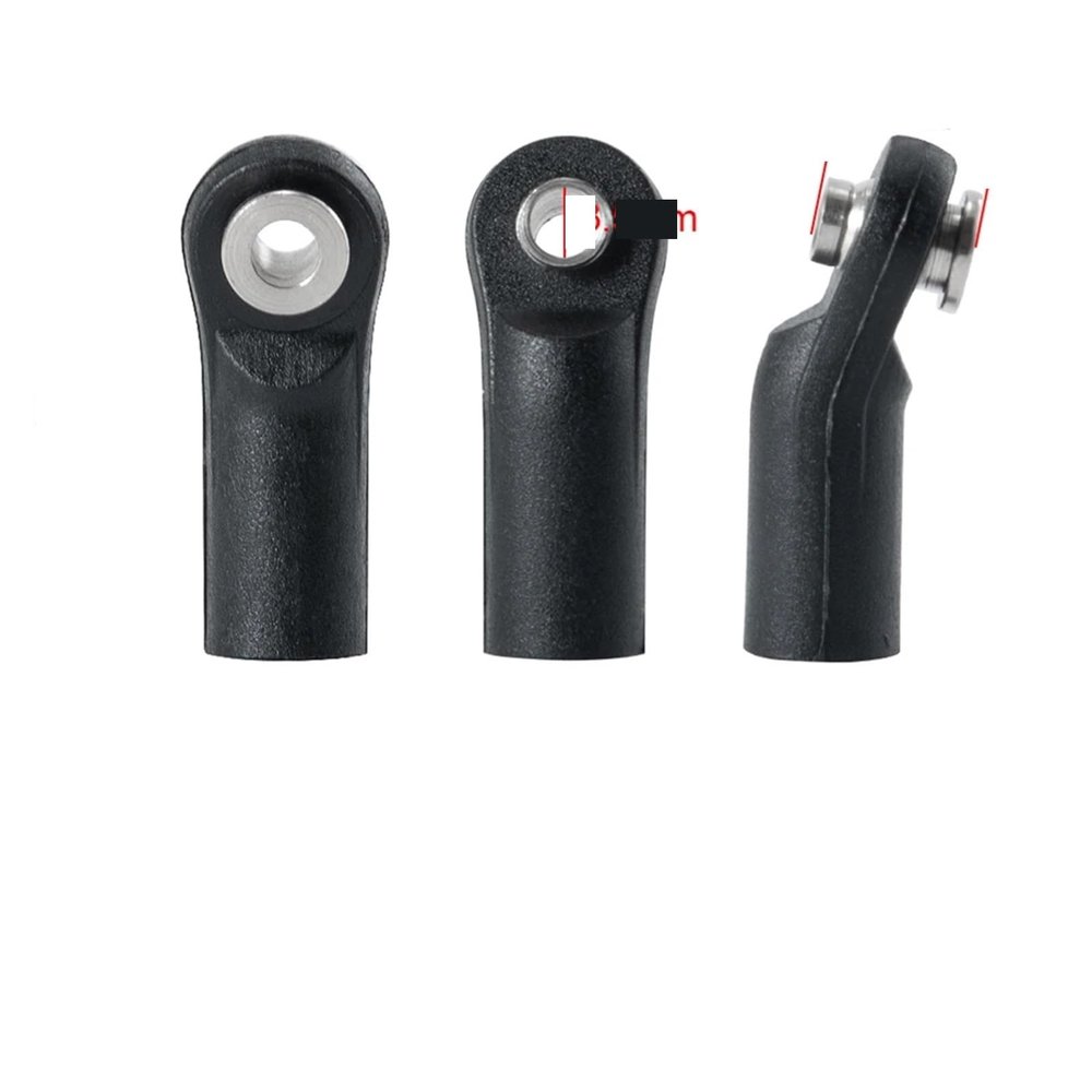10Pcs M4 Rod Ends Plastic Link Balls Head Linkage Joint for 1/10 RC Crawler Car Axial SCX10 D90 Wraith TRX4 TRX6(Style C)