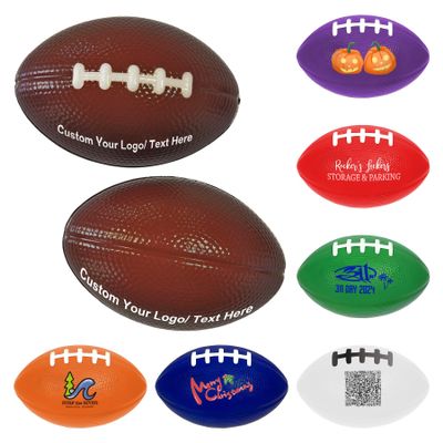 200 Pcs Custom Oval-Shaped Stress Ball Gift  Bulk Personalized Mini Oval Stress Balls with Logo/Text/Image, 6 Colors, PU Material, 3.35 x 2.17in  Fun Stress Relief & Party Favors