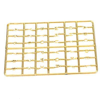 COOLHIYA Dollhouse Gold Tiny House Decor Accessory Smooth Surface Mini House Numbers for Mailbox Decoration Fine Craftsmanship with Sleek Finish