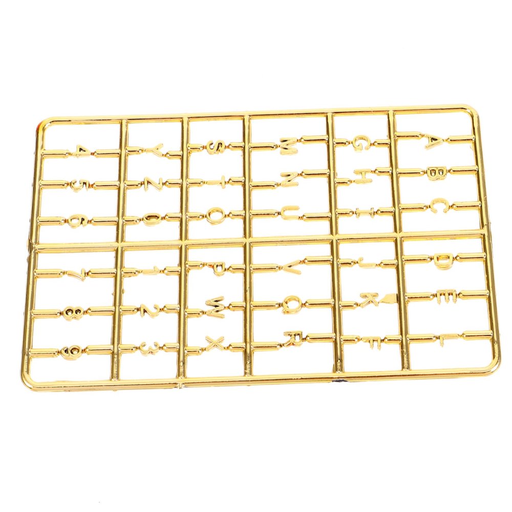 COOLHIYA Dollhouse Gold Tiny House Decor Accessory Smooth Surface Mini House Numbers for Mailbox Decoration Fine Craftsmanship with Sleek Finish