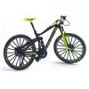 Kakalote Mini Finger Bikes, 1:10 Scale Alloy Mountain Bicycle Model Desktop Decoration Crafts for Cycling Lovers Birthday Party Gifts (Green) view 1