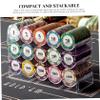 Jorzer 5Pcs Poker Chip Case, Clear Plastic Poker Chip Tray with Lid, Multi-Use Storage Display Case for Gambling, Parties or Home 5pcs Clay Crown Mahjong Plastic Chips Embedded.. view 4