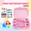 HHZ Carrying Case Compatible with Little Tikes Story Dream Machine Books Starter Set and Character, Kids Toys Protective Storage Waterproof Portable Case, Loose-leaf Extra Storage (Pink, Box Only) view 2