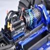 Aluminum 7075 Alloy ESC Mount Plate for Traxxas 1:6 Funco Pro Scale 2WD Sand Car 8S-109076-4 / XRT 8S / XRT Ultimate 8S Upgrades - Blue view 3