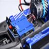 Aluminum 7075 Alloy ESC Mount Plate for Traxxas 1:6 Funco Pro Scale 2WD Sand Car 8S-109076-4 / XRT 8S / XRT Ultimate 8S Upgrades - Blue view 4