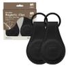 SIPO Magnetic Clips Set of 2 Black - Universal Attachment for Prams & Baby Seats | Extra Strong Modern Design Load Capacity up to 1 kg view 1