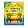 Crayola PIP-Mobiles Rolling Chassis Accessory for Magnetic Building Tiles  Add Wheels to Crayola PIP-Tile Sets  STEM Learning Toy for Kids Ages 3+  Creative Educational Travel Toy - 2-Pack (Bold) view 1