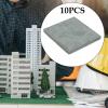 DYNWAVE 10 Pieces Cement Brick House Model Board Craft Crafting Modelling Building Scene Block Making Material Model House Building, 6x6cm view 4
